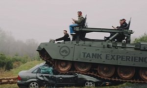 When You’re Stressed Out, Hop Into a Tank and Smash a Car. Legally