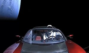 Where in Outer Space Is the Tesla Roadster One Year after Launch?