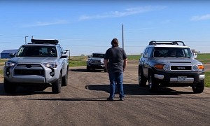 Which Slow Toyota 4x4 Is the Quickest? Pointless Drag Race You'll Want to Watch