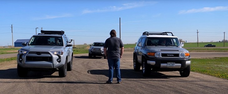 Which Slow Toyota 4x4 Is the Quickest? Pointless Drag Race You'll Want to Watch - autoevolution