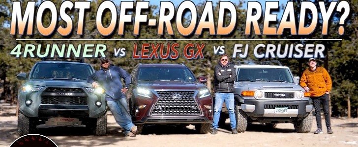 Toyota off-road showdown: FJ Cruiser vs 4Runner vs Lexus GX