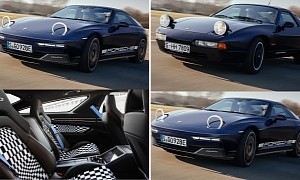 Whimsy Porsche 928 Electric Revival With Pasha Interior Looks Trippy, Inside and Out