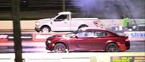 Whipple F-150 Drags Charger Hellcat and Trackhawk, Gets Whooped Into Submission