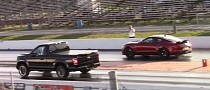 Whipple Supercharged Ford F-150 Drags GT500, Camaro ZL1, Badly Whoops Both