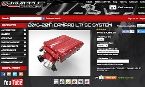 Whipple Supercharger for Camaro SS Ramps Things Up to 600 RWHP, Priced at $7,195