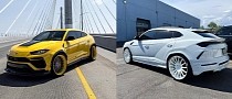 White and Yellow Lambo Urus Super-SUVs Do Look Great on Color Matched Forgiatos