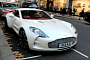 White Aston Martin One-77 Brightens London Up