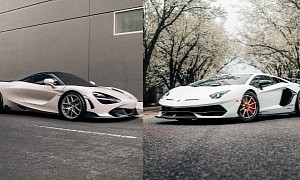 White Better Suits Custom-Wrapped McLaren 720s or Bespoke AGP Aventador SVJ?