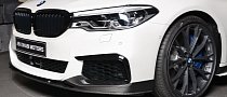 White BMW M550i xDrive With M Performance Body Kit Is a Stormtrooper