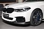 White BMW M550i xDrive With M Performance Body Kit Is a Stormtrooper