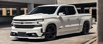White Chevy Silverado 1500 RST on Vossen Wheels Is the Stormtrooper Truck of Choice