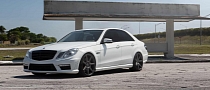 White E 63 AMG on Black Vossen Wheels Wants to Party