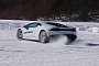 White Lamborghini Huracan Goes Snow Drifting in Japan