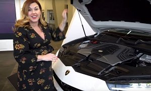 White Lamborghini Urus Gets Detailed Walkaround from Heather
