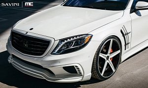 White Mercedes S550 Gets Wald Body Kit and Savini Wheels <span>· Video</span>