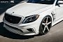 White Mercedes S550 Gets Wald Body Kit and Savini Wheels