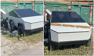 White Mini Tesla Cybertruck Is a Ukrainian Experiment With a Lot of Potential