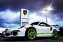 White Porsche 911 GT3 RS with Acid Green Details Looks Amazing, Has $80k Options