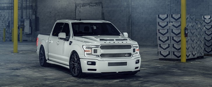 White Shelby F-150 Super Snake on Vossen Forged Wheels Is the Stormtrooper Truck