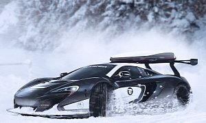 Who Said Santa Claus Can’t Use a McLaren 650S GT3 Racecar?