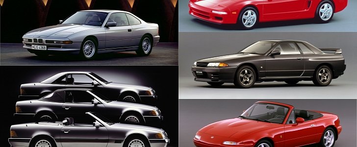 1989 car collage