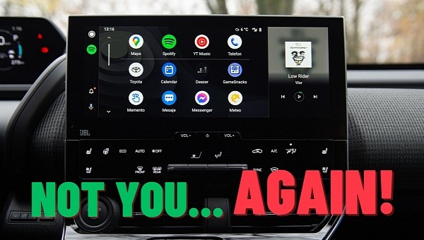 The old and boring Android Auto UI