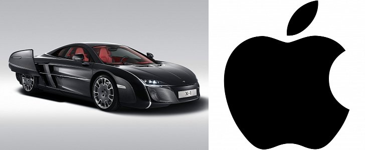 McLaren X1 Concept and Apple logo