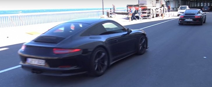 2017 Porsche 911 R convoy in Monaco