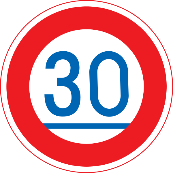 minimum speed sign