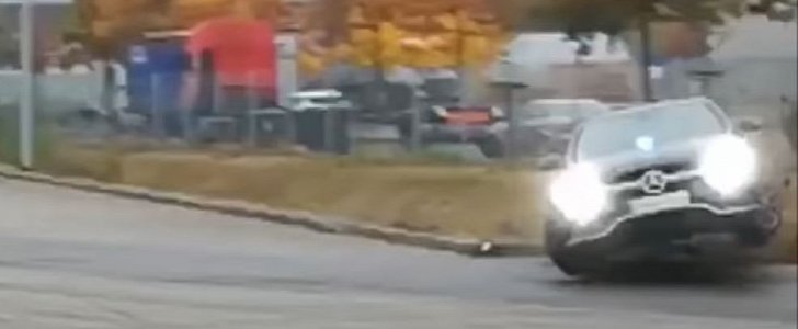 Mercedes-AMG C63 S Wrecked on Purpose During a Drift Demonstration
