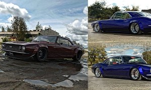 Wide '67 Chevy Camaro “Beast” Gives Plenty Electric Blue or Burgundy CGI Ideas