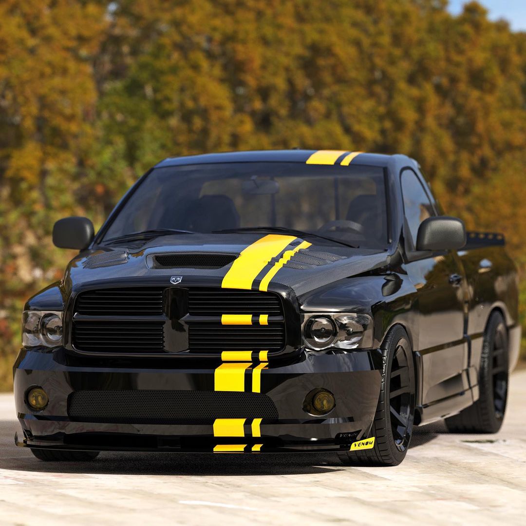 Wide and Low Dodge Ram SRT-10 Shows Viper Vision Ahead of Build autoevolution