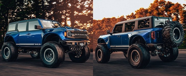 2021 Ford Bronco Shelby wide trophy truck rendering