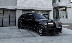 Wide Novitec Rolls-Royce Cullinan on Solid Forgiatos Is the Epitome of Murdered Out