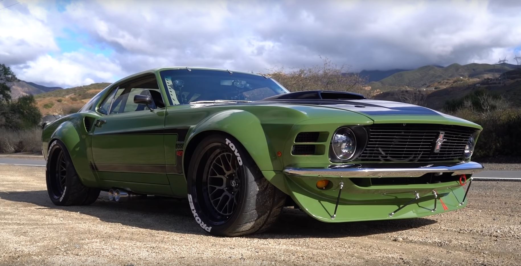 Widebody 1970 Mustang "Ruffian" Looks Killer in Green, Has Side E...