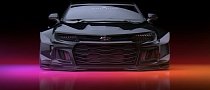 Widebody 2018 Chevrolet Camaro ZL1 1LE Rendered as the Muscle Car from Hell