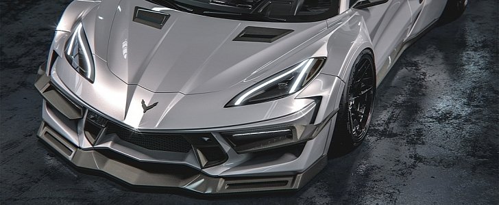 Widebody 2020 Corvette Is Like a Bend of Liberty Walk and ZR1