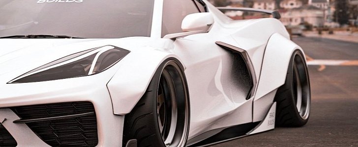 Widebody 2020 Corvette Loots Sexy in White