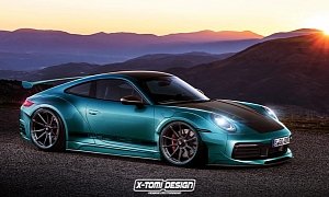 Widebody 2020 Porsche 911 Rendered as Tuner Car Looks Confusing