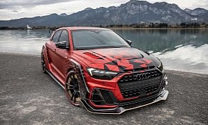 Widebody Audi A1 by ABT Shows Crazy Aero, Boasts 400 HP Racing Engine