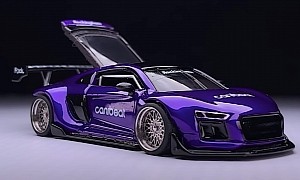 Widebody Audi R8 Packs Huge Rear Wing, Because Downforce Is King Even to Toys
