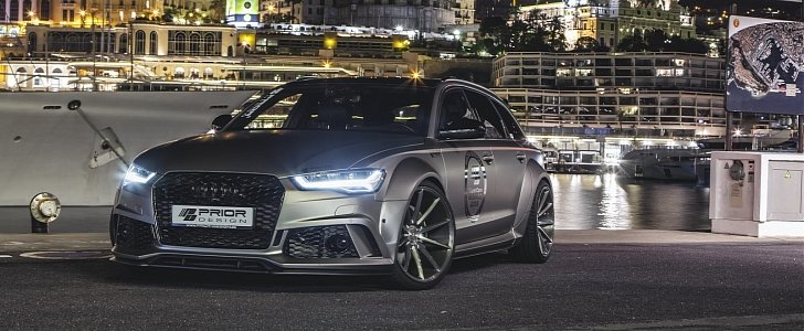 Widebody Audi RS6 by Prior Design Shows Muscles in Monte Carlo