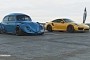 Widebody Beetle Vs Porsche 911 Turbo S Battle Has a Virtually Unexpected Winner
