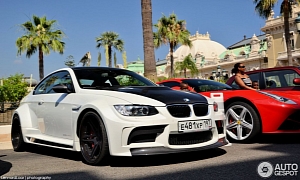 Widebody BMW E92 M3 Rides Low in Monaco