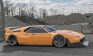 Widebody BMW M1 Digitally Comes Back to Life As a Slammed Mid-Engine Euro King