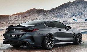 Widebody BMW M8 Competition Sticks Out Like a Sore Thumb, Has Crazy Wheels