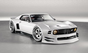 Widebody Boss 302 Mustang Restomod Rendered With Angry Visuals, Ferrari Power