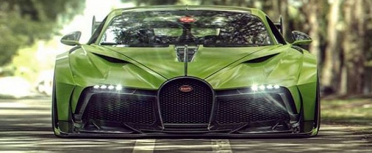 Widebody Bugatti Divo render