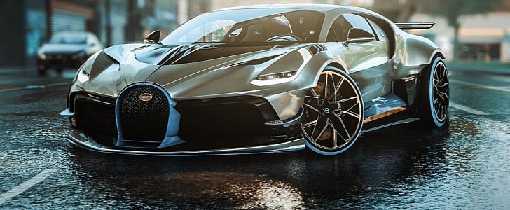Widebody Bugatti Divo rendering