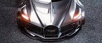 Widebody Bugatti La Voiture Noire Looks Like a Batmobile